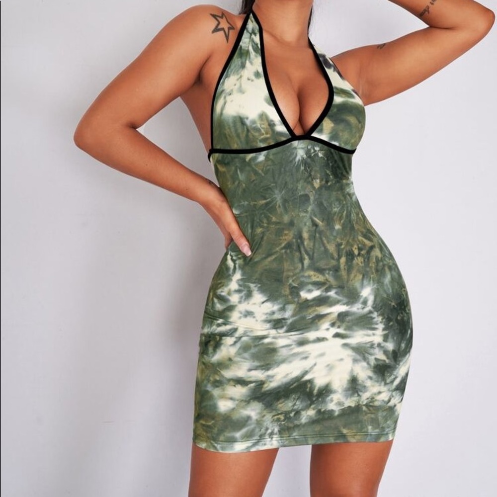 NWOT SHEIN Tie Dye Halter Dress